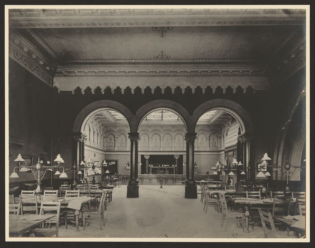 The Carnegie Library reading room in Allegheny City, circa 1890